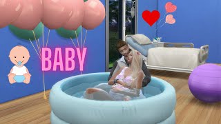 Sims 4 yeni bir hayat b8 barbie stories  baby  love story bebeğimiz hoş geldi [upl. by Annhoj]