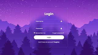 Login Form in HTML amp CSS [upl. by Stepha641]