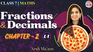 Fractions and Decimals Fractions  Chapter  2  CBSE CLASS 7 [upl. by Ltihcox]