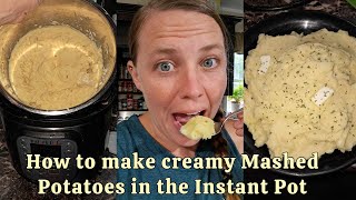 How to make creamy MASHED POTATOES in the INSTANT POT [upl. by Nosidda]