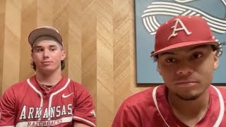 Peyton Holt Kendall Diggs postgame  Alabama 4 Arkansas 3 [upl. by Gabor]