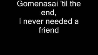 Lyrics to Gomenasai by tATu [upl. by Neisa]