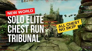 How To solo elite chest run Elysian wild Tutorial part 1 TRIBUNAL New World Aeternum [upl. by Jeritah399]