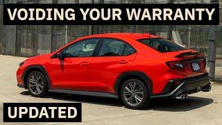 What Mods Will Void The 2022 Subaru WRXs Warranty UPDATED [upl. by Anyehs]