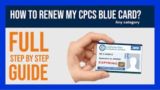 How to renew my CPCS blue card FULL PROCESS  NOCN  CPCS blue job card renewal [upl. by Reldnahc]