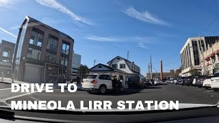 Drive from East Meadow to Mineola LIRR Train Station [upl. by Edelson]