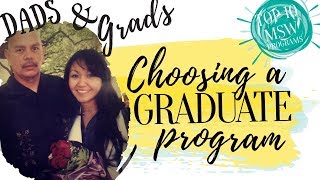 Grad School Advice  How to choose an MSW program [upl. by Aber931]