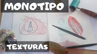 monotipo con texturas  ¿como hacer un monotipo [upl. by Heigl]