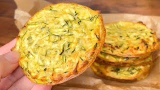 Galettes de Courgettes  2 Ingrédients  SANS FARINE NI OEUFS NI FROMAGE [upl. by Kuth]