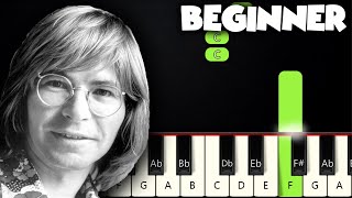 Take Me Home Country Roads  John Denver  BEGINNER PIANO TUTORIAL  SHEET MUSIC by Betacustic [upl. by Nitsirc]