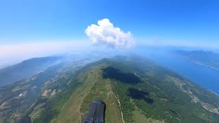 Timeshift Monte Baldo da sud a nord e ritorno in 4 minuti in parapendio [upl. by Dewain]