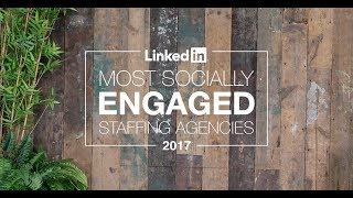 Meet the Most Socially Engaged Staffing Agencies of 2017 webcast [upl. by Namar867]