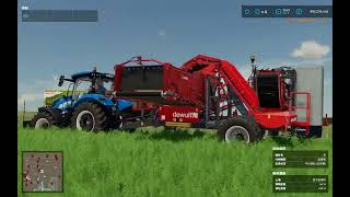 FS22  AIVE  NewHolland T6 amp Dewulf GBC HarvestUnload Carrots  Zielonka [upl. by Honna]