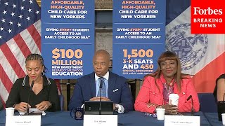 NYC Mayor Eric Adams Holds City Hall Press Briefing As School Year Kicks Off [upl. by Jara447]