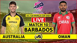 ICC T20 World Cup 2024 Live Australia vs Oman Live Scores  AUS vs OMN Live Scores amp Commentary [upl. by Carolyne]