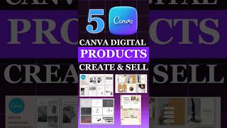 Create a Digital products with Canva and sell it on Etsy 🤑 shorts canva [upl. by Sateia121]