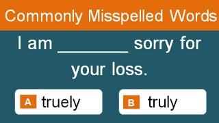 Can you guess the correct spelling of these common words Misspelled Words Part 02 Brain Fun [upl. by Nancey]