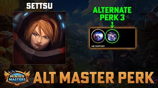 Minion Masters Alternate Master Perk  Settsu  Air Support  Explained and Demonstrated [upl. by Nilyahs]