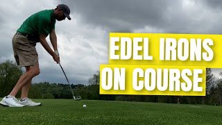 On the Course with my Edel Single Length Irons  Simplified Single Plane Swing subscribe golftips [upl. by Wolsniw545]