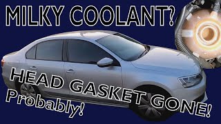 MK6 VW Jetta  Possible Head Gasket Failure  Milky Coolant  Project Introduction  Video 1 [upl. by Ferretti]