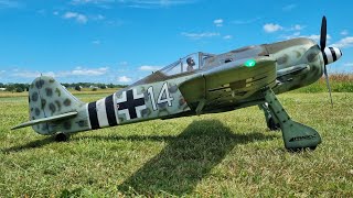 Eflite Fw190A 15m 6s quotSunny chilling flightquot Efk87 June [upl. by Aldo]