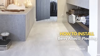 Berry Alloc® vinyl tile and plank flooring installation video  The Panel Company [upl. by Flavia]