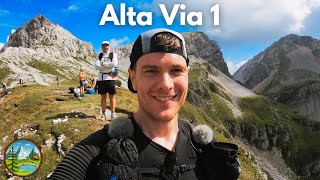 Durch die Dolomiten Alta Via 1 mit Zelt in 6 Tagen [upl. by Aissila]