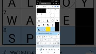 NY Times Mini Crossword in a minute 23 July 23 puzzlegame puzzle [upl. by Kataway396]