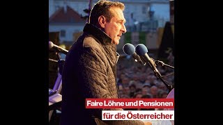 HC Strache Faire Löhne und Pensionen für die Österreicher [upl. by Ahsiram]