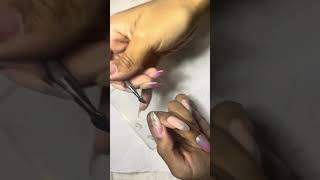 Create a unicorn horn nail with me✨ shortsfeed nails nailart nailtech tutorial [upl. by Ylrehs]