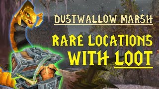 WoW Classic  Rare Mob Locations  UNIQUE LOOT  Dustwallow Marsh [upl. by Vinay]