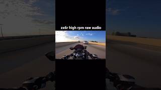 Zx6r raw sound🗿  dont use headphones ❌💀 [upl. by Aoh14]