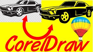 Corel Draw Tips amp Tricks Trace and Clean up this Car and take some stuff away [upl. by Scevo]