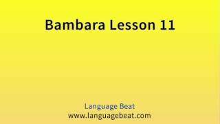 Learn Bambara  Lesson 11  Bambara Phrases for Beginners [upl. by Ogdan]