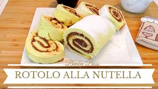 Rotolo alla Nutella senza lievito  Bimby TM6  TM5 TM31  Thermomix [upl. by Feenah]