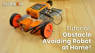 How to Make an Obstacle Avoider Robot at Home  Step by Step Tutorial  Obstacle Avoiding Robot [upl. by Colson]