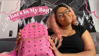 Whats In My Bag  MCM Backpack [upl. by Dihaz]