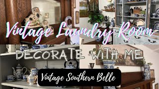 Decorate with Me Vintage Laundry Room Decorating [upl. by Pengelly186]