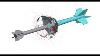 120 mm M829 APFSDS Vs 125 mm BM 15 APFSDS  APFSDS Collision  Armor Piercing Simulation [upl. by Enidaj]