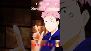 Yuji Learning Shrapit Technique 😈💀 anime jujutsukaisen gojosatoruedit shorts yujiitadori [upl. by Nujra]