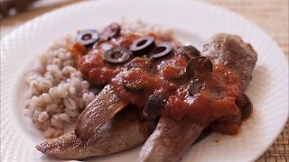 Recette  Aiguillettes de canard aux olives [upl. by Lalita208]