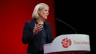 LIVE Magdalena Andersson talar på Socialdemokraternas valvaka 2022 [upl. by Ytsenoh951]