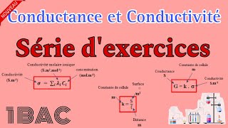 Série dexercices  Conductance et conductivité  Chimie  1 BAC BIOF [upl. by Fay238]