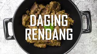 Daging Rendang Rundvlees  Indisch stoofvlees recept uit de Indische keuken  Indische gerechten [upl. by Anirac]