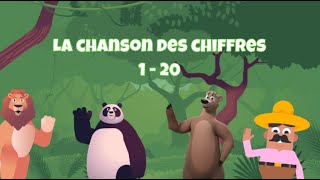 Chanson des chiffres 1 à 20  French numbers song 120 [upl. by Rector563]