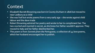 Sonnet 29 by Elizabeth Barrett Browning GCSE Analysis [upl. by Chuck846]