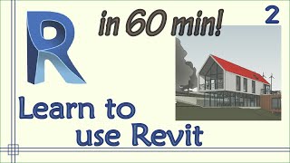 Revit  Complete Tutorial for Beginners  Learn to use Revit in 60 minutes  Part 2 [upl. by Jerman]