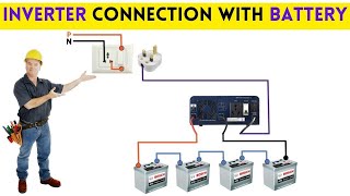 Inverter Connection with Battery – StepbyStep Guide [upl. by Varipapa]