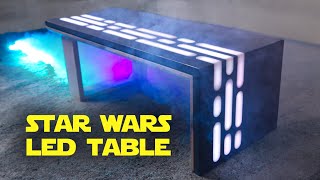 Making a STAR WARS Table from Concrete amp Epoxy Resin [upl. by Hobbs]