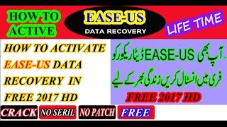 How to Active EaseUS Data Recovery Wizard Professional 1080 With Crack urduhindienglish [upl. by Adlesirg822]